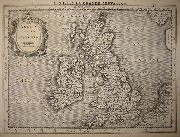 Mercator Gerard - Hondius Jodocus Anglia, Scotia et Hibernia 1630 Amsterdam 